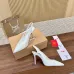 5Christian Louboutin Shoes for Women's CL Pumps Black/White/Red #A47870