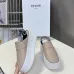 4CELINE BLOCK WEDGE MULE IN CALFSKIN AND TEXTILE WITH CELINE JACQUARD #A48952