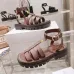 4CELINE Leather Sandals Khaki/Black/Brown #A40502