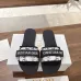 5Dior Shoes for Dior Slippers for women Dway Embroidered Cotton Chrstian Black #A48924