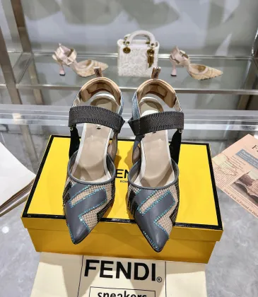 Fendi Women's Colibri 55MM/85MM Embellished Leather Slingback Pumps #A49029