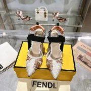 Fendi Women's Colibri 55MM/85MM Embellished Leather Slingback Pumps #A49032