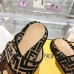 3Fendi shoes for women Mauve black FF jacquard velvet slides #A49022