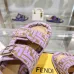 3Fendi shoes for women Mauve pink FF jacquard velvet slides #A49020