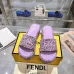 1Fendi shoes women FF denim flatform slides #A49024