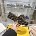 4Fendi shoes women FF denim flatform slides Black #A49025
