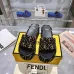 1Fendi shoes women FF denim flatform slides Black #A49025