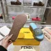 3Fendi shoes women FF denim flatform slides Blue #A49028