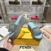 5Fendi shoes women FF denim flatform slides Blue #A49028