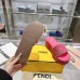 3Fendi shoes women FF denim flatform slides Pink #A49026