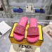 1Fendi shoes women FF denim flatform slides Pink #A49026
