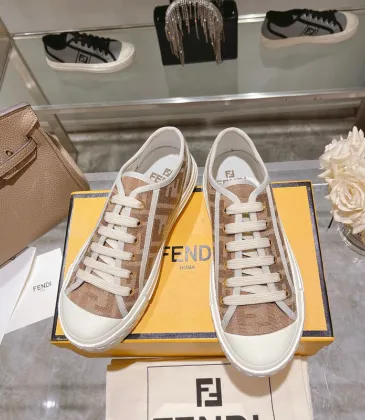 Fendi shoes for Women's Fendi Domino Sneakers Apricot #A49016