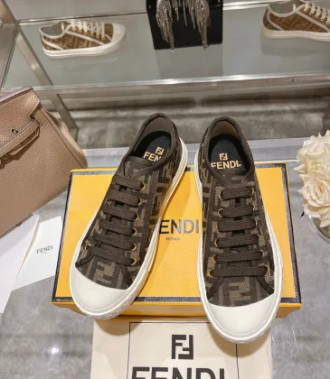 Fendi shoes for Women's Fendi Domino Sneakers Brown #A49014