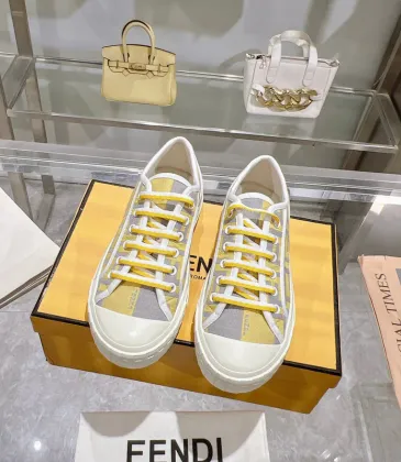 Fendi shoes for Women's Fendi Domino Sneakers Golden #A49018