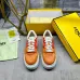 3Fendi shoes for Women's Fendi Sneakers White/Blue/Orange #A49600
