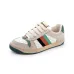 62022 chip version GUCCI small dirty shoes women's leather retro shoes color-blocking old flowers do old dirty shoes casual shoes #999924019