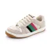 82022 chip version GUCCI small dirty shoes women's leather retro shoes color-blocking old flowers do old dirty shoes casual shoes #999924019