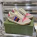 92022 chip version GUCCI small dirty shoes women's leather retro shoes color-blocking old flowers do old dirty shoes casual shoes #999924019