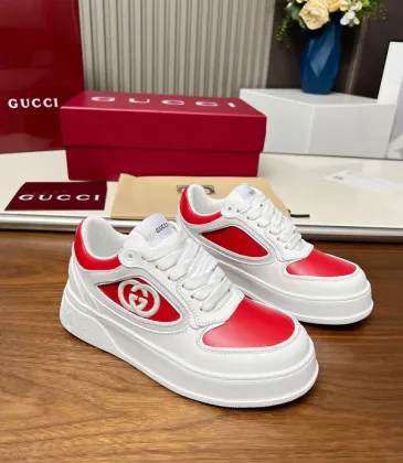 Gucci Unisex Shoes GG embossed sneaker Red #A48995