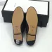 32021 Gucci Men's Slippers Black leather slippers #9122047