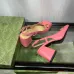 5Gucci 2022 Sandals summer new chain sandals square toe retro chunky heel single shoes one word buckle Mary Jane women's shoes #999924918