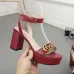 20Gucci Shoes for Women Gucci Sandals Leather high heel sandals Heel height 8cm #99903669