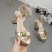 24Gucci Shoes for Women Gucci Sandals Leather high heel sandals Heel height 8cm #99903669