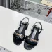 5Gucci Shoes for Women Patent Leather Ankle Strap Flat Sandals Black #A48750