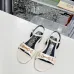 4Gucci Shoes for Women Patent Leather Ankle Strap Flat Sandals White #A48751