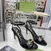 1Gucci Shoes for Women Patent leather ankle strap high heel sandals Black #A48752