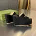 3Gucci Shoes for Women wedge sandal with Horsebit Black #A48887