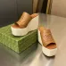 4Gucci Shoes for Women wedge sandal with Horsebit Brown #A48892