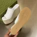 4Gucci Shoes for Women wedge sandal with Horsebit White #A48890