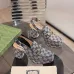 12Gucci Women Leather Sandals Heel height 8.5cm #A34923