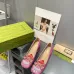 16Women Gucci Sandals Leather Heel 25CM #A34922