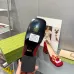 17Women Gucci Sandals Leather Heel 25CM #A34922