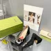 8Women Gucci Sandals Leather Heel 25CM #A34922