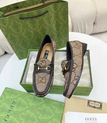 Gucci Shoes for Women Horsebit Loafers #A48779