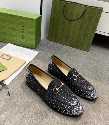 Gucci Shoes for Women Horsebit Loafers Black #A48782