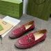 4Gucci Shoes for Women Horsebit Loafers Red #A48780