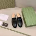 15Gucci 2022 new summer leather toe half slippers female horsebit lazy love sandals and slippers wear flat bottom #999924912