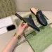 4Gucci 2022 new summer leather toe half slippers female horsebit lazy love sandals and slippers wear flat bottom #999924912