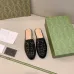 9Gucci 2022 new summer leather toe half slippers female horsebit lazy love sandals and slippers wear flat bottom #999924912