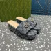 1Gucci Shoes for Women's Canvas Slip On Platform Slide Sandals #A48977