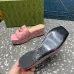 4Gucci Shoes for Women's Canvas Slip On Platform Slide Sandals #A48978