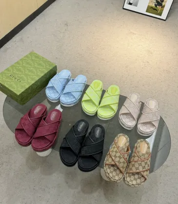 Gucci Shoes for Women's Gucci Slippers Blue/Khaki/Red/Black/Green #A47890