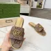 3Gucci Shoes for Women's Gucci Slippers Marmont Toile Brown #A48987