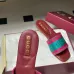 3Gucci Shoes for Women's Gucci Slippers velvet-trimmed embroidered denim #A48878
