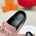 4Hermes Shoes for Men Mules Biege Linen Slippers Pink #A48933