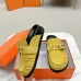 4Hermes Shoes for Men Mules Biege Linen Slippers Yellow #A48936
